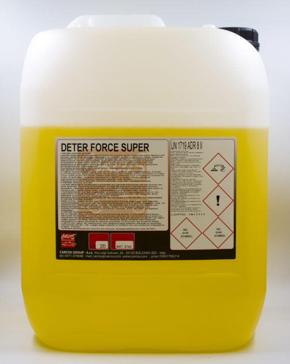 Deter Force Super - Liquido detergente per la rimozione dello sporco più concentrato CARCOS GROUP